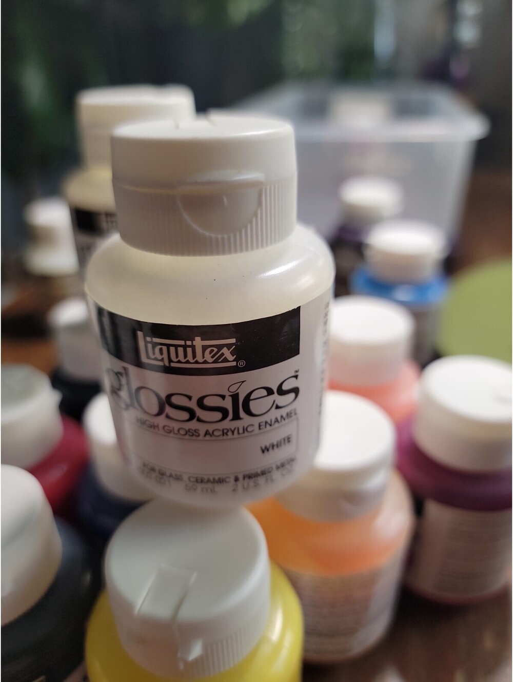 Discontinued Liquitex White Glossies Paint 2-oz jar - High Gloss Enamel